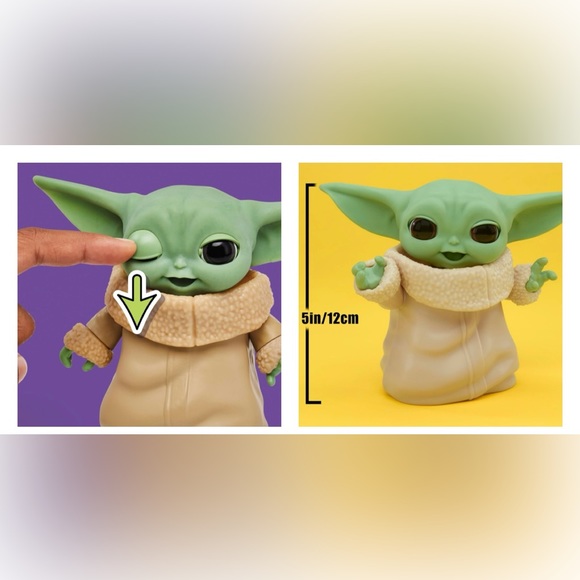 STAR WARS Mixin' Moods Grogu, 20+ Posable Expressions, 5” Tall Grogu Toy. New. - Picture 5 of 9